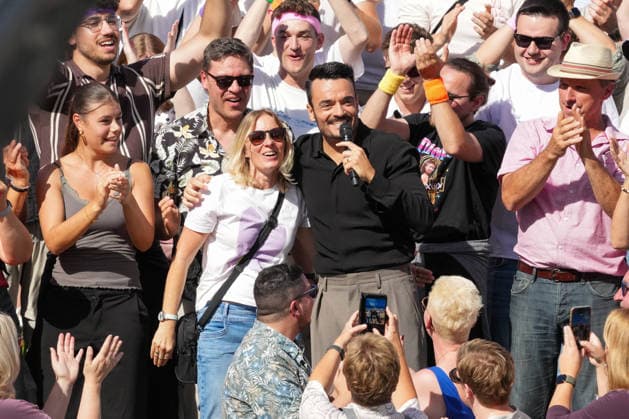 ZDF-Fernsehgarten 2026. Giovanni Zarrella im ZDF Fernsehgarten mit dem Motto Saison Finale am 27.09.2026 in Mainz. Mainz ZDF Fernsehgarten Rheinland-Pfalz