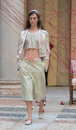 IPA89046488 - Milan, Italy: HUI Milano SS27 MFW Fashion Show and Guests, Spring Summer 2027 In the photo: HUI Milano runway show  Copyright: xNickxZonnaxxcopyrightx x xNickxZonnax IPA89046488