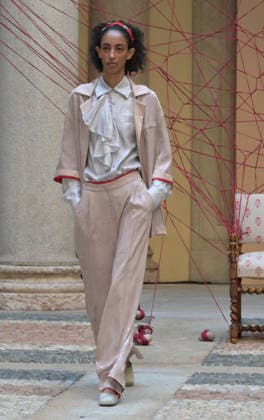 IPA89046491 - Milan, Italy: HUI Milano SS27 MFW Fashion Show and Guests, Spring Summer 2027 In the photo: HUI Milano fashion show  Copyright: xNickxZonnaxxcopyrightx x xNickxZonnax IPA89046491
