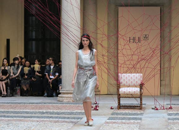 IPA89046518 - Milan, Italy HUI Milano SS27 MFW Fashion Show and Guests Spring Summer 2027 In the photo: HUI Milano runway show  Copyright: xNickxZonnaxxcopyrightx x xNickxZonnax IPA89046518