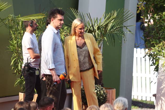 Lutz van der Horst und Janine Kunze in der TV Show ZDF-Fernsehgarten - Finalparty˜ auf dem Mainzer Lerchenberg. Mainz, 27.09.2026 Copyright: xAgenturxMatthiasxWehnertx xM.xGränzdörferx