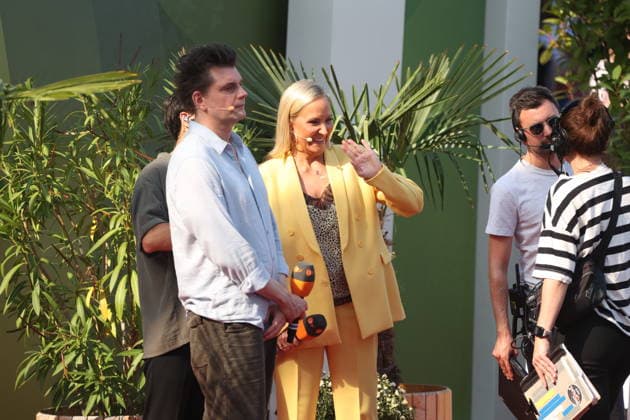 Lutz van der Horst und Janine Kunze in der TV Show ZDF-Fernsehgarten - Finalparty˜ auf dem Mainzer Lerchenberg. Mainz, 27.09.2026 Copyright: xAgenturxMatthiasxWehnertx xM.xGränzdörferx