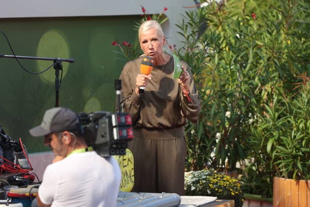 Andrea Kiewel in der TV Show ZDF-Fernsehgarten - Finalparty˜ auf dem Mainzer Lerchenberg. Mainz, 27.09.2026 Copyright: xAgenturxMatthiasxWehnertx xM.xGränzdörferx