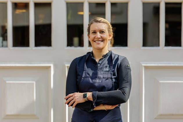 27.09.2026. Düsseldorf. Julia Komp am Rande einer Veranstaltung der Chefs in Town im Restaurant Schorn by Lukas Schild. Düsseldorf Restaurant Schorn by Lukas Schild, Martinstraße Nordrhein-Westfalen Deutschland