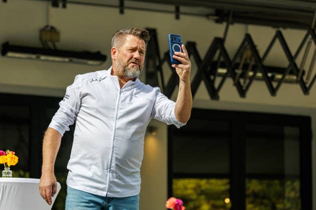 27.09.2026. Düsseldorf. Mike Süsser im Lido Malkasten am Rande einer Veranstaltung der Chefs in Town. Düsseldorf Lido im Malkasten, Jacobistraße Nordrhein-Westfalen Deutschland
