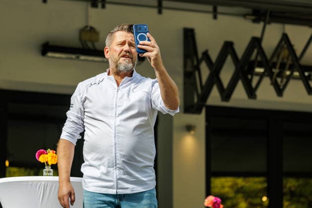 27.09.2026. Düsseldorf. Mike Süsser im Lido Malkasten am Rande einer Veranstaltung der Chefs in Town. Düsseldorf Lido im Malkasten, Jacobistraße Nordrhein-Westfalen Deutschland