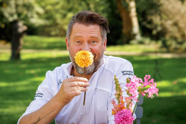 27.09.2026. Düsseldorf. Mike Süsser im Lido Malkasten am Rande einer Veranstaltung der Chefs in Town. Düsseldorf Lido im Malkasten, Jacobistraße Nordrhein-Westfalen Deutschland
