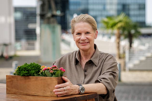 27.09.2026. Düsseldorf. Cornelia Poletto am Rande einer Veranstaltung der Chefs in Town im Restaurant Riva im Medienhafen. Düsseldorf Restaurant Riva, Medienhafen Nordrhein-Westfalen Deutschland