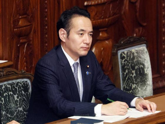 October 5, 2026, Tokyo, Japan - Japanese Agriculture Minister Kazuo Yana listens to Prime Minister Sanae Takaichi s policy speech at Lower House s plenary session at the National Diet in Tokyo as she delivers her policy speech on Monday, October 5, 2026. The 69-day extraordinary Diet session will convene through December 12. (photo by Yoshio Tsunoda AFLO)  aflo_353477606
