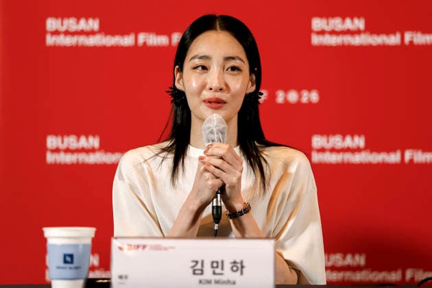 The Table: Day and Night cast at Busan International Film Festival South Korean actor Kim Min-ha speaks during a press conference for The Table: Day and Night, the opening film of the 31st Busan International Film Festival (BIFF), at the Busan Cinema Center in Busan, South Korea, on October 06, 2026. Busan South Korea Copyright: xMatrixxImages JungxUi-Chelx