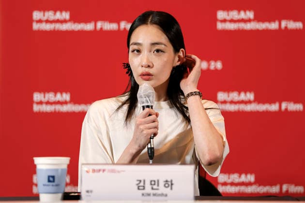 The Table: Day and Night cast at Busan International Film Festival South Korean actor Kim Min-ha speaks during a press conference for The Table: Day and Night, the opening film of the 31st Busan International Film Festival (BIFF), at the Busan Cinema Center in Busan, South Korea, on October 06, 2026. Busan South Korea Copyright: xMatrixxImages JungxUi-Chelx