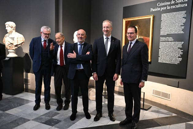 The Prado Museum reopens the Queen Christina Sculpture Gallery with a visit by Prince Daniel of Sweden Javier Solana 2i and Prince Daniel of Sweden c during their tour of the Queen Christina Sculpture Gallery at the Prado Museum, on October 6, 2026, in Madrid, Spain. CELEBRITIES PRADO MUSEUM ROYALTY PRINCE José Madrid Madrid Spain  Copyright: xJosÃ xOlivax 7824484
