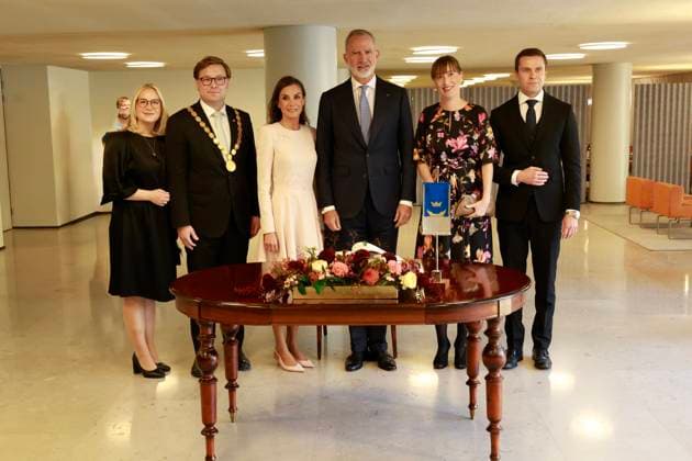 06-10-2026 Finland Queen Letizia and King Felipe with President Alexander Stubb and Suzanne Innes-Stubb on the 1st day of the 2 day statevisit to Finland. Â  Copyright: xPPEx