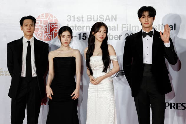 stars gather at busan international film festival in south korea (L-R) South Korean actors Kang You-seok, Bae Gang-hee, Cho Yi-hyun and Kim Jae-won pose for photographs during a photocall ahead of the opening ceremony of the 31st Busan International Film Festival (BIFF) at the Busan Cinema Center in Busan, South Korea, on October 06, 2026. Busan South Korea  Copyright: xMatrixxImages JungxUi-Chelx