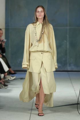 PFW - Litkovska Runway A model walks the runway during the Litkovska Womenswear Spring Summer 2027 show as part of the Paris Fashion Week on October 6, 2026 in Paris, France. Photo by Alain-Gil Gonzalez ABACAPRESS.COM Paris France  Copyright: xGonzalezxAlain-Gil ABACAx
