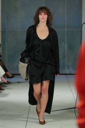 PFW - Litkovska Runway A model walks the runway during the Litkovska Womenswear Spring Summer 2027 show as part of the Paris Fashion Week on October 6, 2026 in Paris, France. Photo by Alain-Gil Gonzalez ABACAPRESS.COM Paris France  Copyright: xGonzalezxAlain-Gil ABACAx