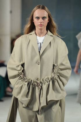 PFW - Litkovska Runway A model walks the runway during the Litkovska Womenswear Spring Summer 2027 show as part of the Paris Fashion Week on October 6, 2026 in Paris, France. Photo by Alain-Gil Gonzalez ABACAPRESS.COM Paris France  Copyright: xGonzalezxAlain-Gil ABACAx