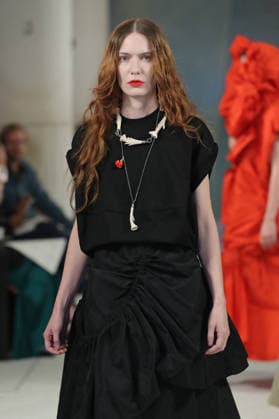 PFW - Litkovska Runway A model walks the runway during the Litkovska Womenswear Spring Summer 2027 show as part of the Paris Fashion Week on October 6, 2026 in Paris, France. Photo by Alain-Gil Gonzalez ABACAPRESS.COM Paris France  Copyright: xGonzalezxAlain-Gil ABACAx