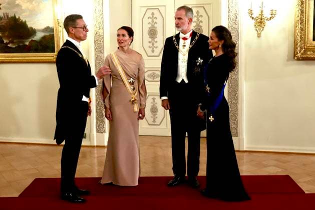 06-10-2026 Gala King Felipe and Queen Letizia and President Alexander Stubb and Suzanne Innes-Stubb pose before the dinner at the Presidential palace in Helsinki, Finland. Â  Copyright: xPPEx