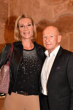 Maria Höfl-Riesch und Johann Schrempf bei der Verleihung der Bayerischen Staatsmedaille fuer soziale Verdienste in der Allerheiligen-Hofkirche, Residenz am 6.10.2026 in Muenchen Maria Riesch and Johann Schrempf attend the presentation of the Bavarian State Medal for Social Merit in the All Saints Court Church (Allerheiligen-Hofkirche) at the Residenz on October 6, 2026 in Munich, Germany Bayerische Staatsmedaille fuer Maria Riesch und die Huber Brueder in Muenchen