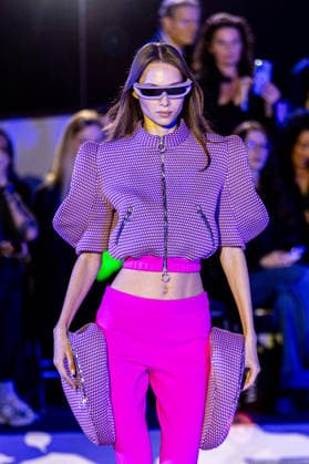 PFW Pierre Cardin Runway NB A model walks the runway during the Pierre Cardin Womenswear Spring Summer 2027 show at Pailleron ice rink as part of Paris Fashion Week on October 06, 2026 in Paris, France. Photo by Nasser Berzane ABACAPRESS.COM Paris France Copyright: xBerzanexNasser ABACAx
