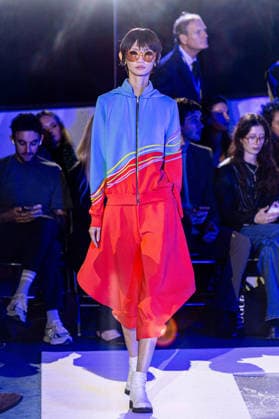 PFW Pierre Cardin Runway NB A model walks the runway during the Pierre Cardin Womenswear Spring Summer 2027 show at Pailleron ice rink as part of Paris Fashion Week on October 06, 2026 in Paris, France. Photo by Nasser Berzane ABACAPRESS.COM Paris France  Copyright: xBerzanexNasser ABACAx