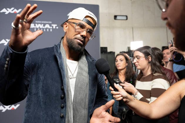 October 6, 2026, Madrid, Spain: Shemar Moore attends the S.W.A.T. Exiles premiere at Palacio de la Prensa in Madrid. Madrid Spain - ZUMAs197 20261006_aaa_s197_214 Copyright: xAtilanoxGarciax