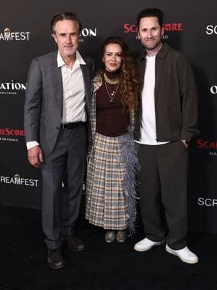 26th Annual Screamfest Horror Film Festival - Opening Night - World Premiere Of Jeremy Weiss The Night Driver David Arquette, Alyssa Milano and Jeremy Weiss at the 26th Annual Screamfest Horror Film Festival - Opening Night - World Premiere Of Jeremy Weiss The Night Driver held at TCL Chinese 6 Theatres at Ovation Hollywood on October 6, 2026 in Hollywood, Los Angeles, California, United States. Hollywood California United States Copyright: xXavierxCollin ImagexPressxAgencyx