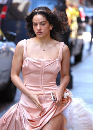 Rosalia Leaves Her Hotel - NYC Spanish Singer Rosalia with a nice pink dress leaves her hotel in New York on October 6, 2026. Photp by Dylan Travis ABACAPRESS.COM New York City NY United States  Copyright: xDylanxTravis ABACAx