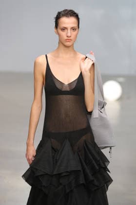 PFW - CFCL Runway A model walks the runway during the CFCL Ready to Wear Fall Winter 2026-2027 fashion show as part of Paris Fashion Week on March 10, 2026 in Paris, France. Photo by Alain-Gil Gonzalez ABACAPRESS.COM Paris France  Copyright: xGonzalezxAlain-Gil ABACAx