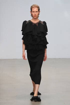 PFW - CFCL Runway A model walks the runway during the CFCL Ready to Wear Fall Winter 2026-2027 fashion show as part of Paris Fashion Week on March 10, 2026 in Paris, France. Photo by Alain-Gil Gonzalez ABACAPRESS.COM Paris France  Copyright: xGonzalezxAlain-Gil ABACAx