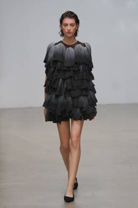 PFW - CFCL Runway A model walks the runway during the CFCL Ready to Wear Fall Winter 2026-2027 fashion show as part of Paris Fashion Week on March 10, 2026 in Paris, France. Photo by Alain-Gil Gonzalez ABACAPRESS.COM Paris France  Copyright: xGonzalezxAlain-Gil ABACAx