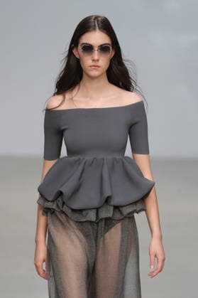 PFW - CFCL Runway A model walks the runway during the CFCL Ready to Wear Fall Winter 2026-2027 fashion show as part of Paris Fashion Week on March 10, 2026 in Paris, France. Photo by Alain-Gil Gonzalez ABACAPRESS.COM Paris France  Copyright: xGonzalezxAlain-Gil ABACAx
