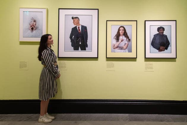 Tim Walker s Fairyland: Love and Legends Photo Call at National Portrait Gallery, London, UK - 7 October 2026 A staff member views (L-R) - Shon Faye , Joelle Taylor , Alice Oseman , Lady Phill all by Tim Walker as part of The National Portrait Gallery s Tim Walker s Fairyland: Love and Legends Exhibition which runs from 9th October 2026 - 7th February 2027 at National Portrait Gallery in London, England, UK on Wednesday 7 October, 2026., Credit:Justin Ng Avalon UK, England, London, National Portrait Gallery  Copyright: xJustinxNgx xAvalonx 1141202424