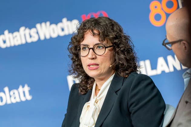 Isabella Weber EUR, Deutschland, Berlin, 07.10.2026: Isabella Weber Associate Professor of Economics University of Massachusetts Amhers auf der in Berlin stattfindenen Jubiläumsveranstaltung von 80 Jahre Handelsblatt und 100 Jahre WirtschaftsWoche.
