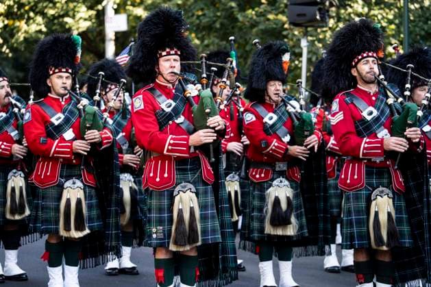 October 7, 2026, New York City, New York, United States: Bagpipers at the 119th Annual FDNY (Fire Department of the City of New York) Memorial Service in New York City. New York City United States - ZUMAb161 20261007_aap_b161_010 Copyright: xMichaelxBrochsteinx