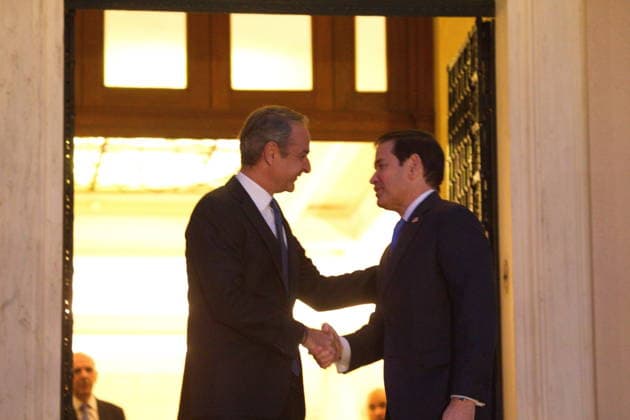 October 7, 2026, Athens, Greece: U.S. Secretary of State Marco Rubio meets with Greek Prime Minister Kyriakos Mitsotakis at the Maximos Mansion in Athens on Wednesday, October 7, 2026, during RubioÃ¢â‚¬â ¢s official visit to Greece for the sixth GreeceÃ¢â‚¬U.S. Strategic Dialogue. The meeting focuses on bilateral relations, defense and regional security, energy cooperation and wider developments in the Eastern Mediterranean. Athens Greece - ZUMAv62_ 20261007_zaf_v62_001 Copyright: xAristidisxVafeiadakisx
