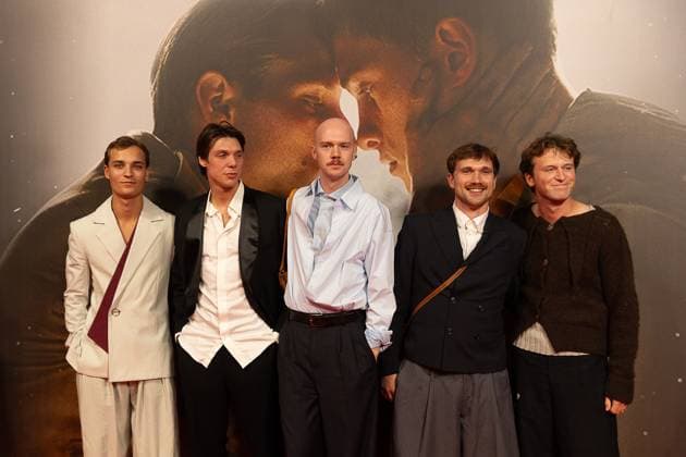 Cast Cowards pictured during the opening of Gent International Film Festival, with the opening film Coward by Gent director Dhont on Wednesday 7 October 2026. The 53rd edition of Film Fest Gent takes place from 07 to 18 October. Coward is Dhont s third feature film and this is the third time a film by Dhont has opened the festival. This previously happened with Girl in 2018 and Close in 2022. JAMES ARTHUR PHOTOGRAPHY  JAMESxARTHURxGEKIERE 189086648
