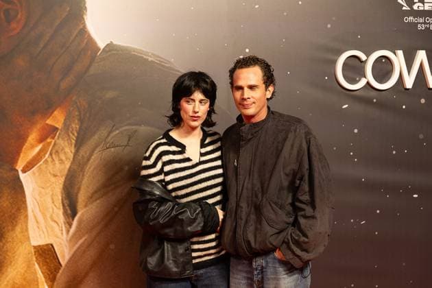 Singer Sylvie Kreusch and boyfriend pictured during the opening of Gent International Film Festival, with the opening film Coward by Gent director Dhont on Wednesday 7 October 2026. The 53rd edition of Film Fest Gent takes place from 07 to 18 October. Coward is Dhont s third feature film and this is the third time a film by Dhont has opened the festival. This previously happened with Girl in 2018 and Close in 2022. JAMES ARTHUR PHOTOGRAPHY  JAMESxARTHURxGEKIERE 189086466
