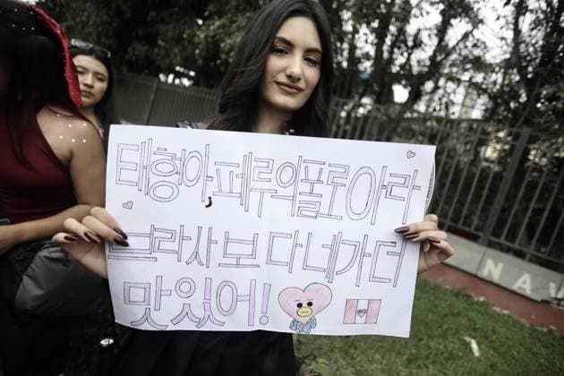 BTS Arirang tour kicks off in Peru LIMA, PERU - OCTOBER 7: Thousands of BTS fans known as ARMY gather around San Marcos Stadium ahead of the first of three concerts the South Korean band is set to perform in Lima, Peru on October 7, 2026. Fans from across Peru and abroad arrived early to attend the highly anticipated show from BTS s Arirang world tour. Klebher Vasquez Anadolu Lima Peru. Editorial use only. Please get in touch for any other usage.  Copyright: x2026xAnadoluxKlebherxVasquezx