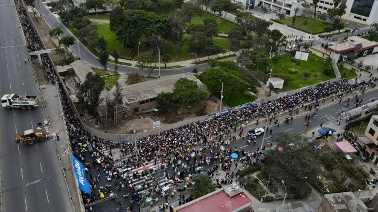BTS Arirang tour kicks off in Peru LIMA, PERU - OCTOBER 7: Thousands of BTS fans known as ARMY gather around San Marcos Stadium ahead of the first of three concerts the South Korean band is set to perform in Lima, Peru on October 7, 2026. Fans from across Peru and abroad arrived early to attend the highly anticipated show from BTS s Arirang world tour. Klebher Vasquez Anadolu Lima Peru. Editorial use only. Please get in touch for any other usage.  Copyright: x2026xAnadoluxKlebherxVasquezx
