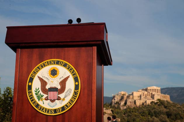 US Secretary of State visits Athens - US Secretary of State Marco Rubio delivers a speech on the Pnyx hill with the Acropolis in the background in Athens, Greece, 07 October 2026. Marco Rubio is visiting Athens for the launch of the 6th Greece-US Strategic Dialogue, focusing on defense, energy, and regional cooperation. ATHENS Greece Copyright: xOnexInchxProductionsx 7112711