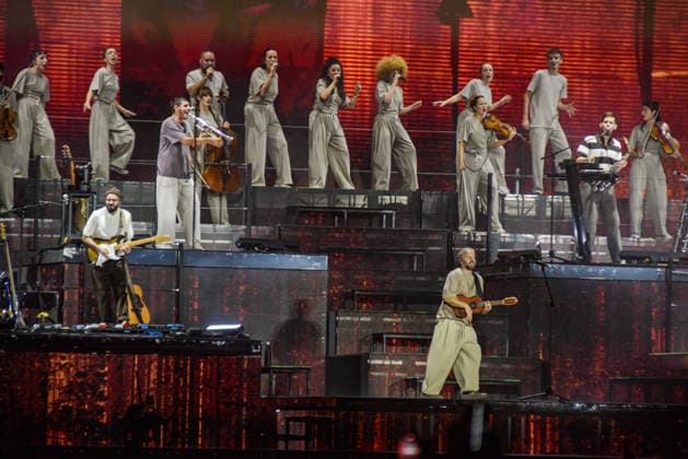Oques Grasses Concert at the Estadi Olimpic in Barcelona The band Oques Grasses during a concert at the Estadi Olimpic on October 7, 2026, in Barcelona, Catalonia, Spain. The concert is the first in their farewell concert series. OCTOBER 7, 2026 MUSIC CONCERT OQUES BAND CATALONIA CULTURE FAREWELL Barcelona Catalonia Barcelona Catalonia Spain  Copyright: xAlbertoxParedesx 7827381