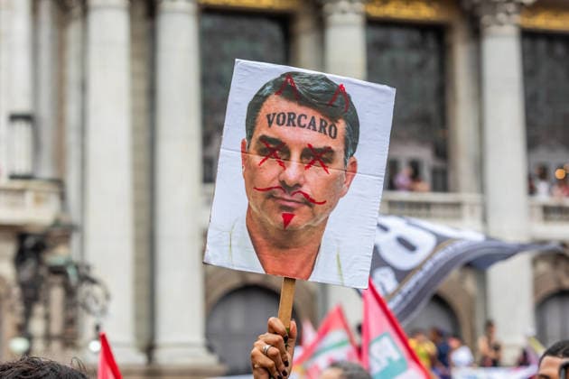 October 7, 2026: Rio de Janeiro, Brazil. October 7, 2026. March for Democracy: Students gather to protest the rise of the far right and march through the city center (CineloÂ¢ndia) in support of President Lula s candidacy. Photo: . - ZUMAl255 20261007_zip_l255_002 Copyright: xEllanxLustosax