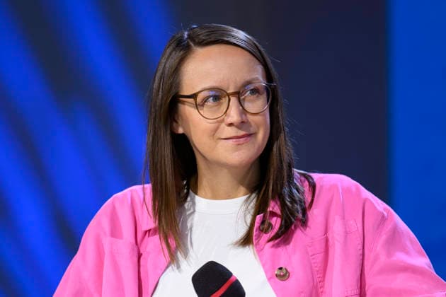 Schriftstellerin Johanna Sebauer spricht bei auf der Frankfurter Buchmesse 2026. Frankfurt am Main, 07.10.2026 Hessen Deutschland Copyright: xDwixAnoraganingrumx