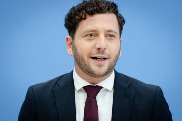 BPK, Bündnis90 Die Grünen, Felix Banaszak Berlin, BPK, Vorstellung des Leitantrages Unser Plan für Deutschland , Felix Banaszak, Bundesvorsitzender, Bündnis90 Die Grünen Berlin Berlin GER