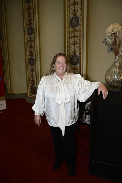 Kathy Kelly beim Pressegespräch und Präsentation des 16. HOPE-Award zur 18. HOPE-Gala Dresden im Schauspielhaus Dresden. Dresden, 08.10.2026 Copyright: xMatthiasxWehnertx