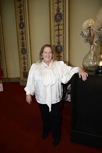 Kathy Kelly beim Pressegespräch und Präsentation des 16. HOPE-Award zur 18. HOPE-Gala Dresden im Schauspielhaus Dresden. Dresden, 08.10.2026 Copyright: xMatthiasxWehnertx