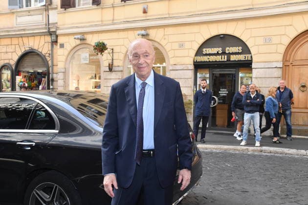 IPA89428056 - Rome, Teatro Sistina: Celebration marking the 150th anniversary of *Corriere della Sera*. Pictured: Paolo Mieli  Copyright: xVincenzoxLandix xVincenzoxLandix IPA89428056