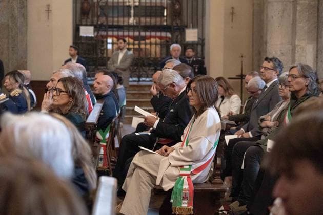 IPA89429936 - Milan, October 8, 1926, Basilica of St. Ambrose, Eucharistic celebration marking the 25th anniversary of the Linate plane crash  Copyright: xGiuliaxSciaccax xGiuliaxSciaccax IPA89429936